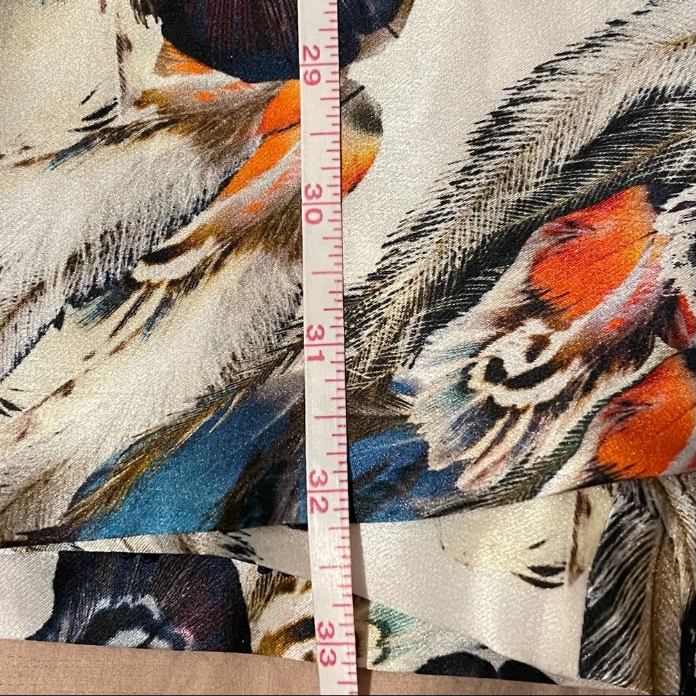 Liefsdottir Floating Feathers Print Silk Dress - Picture 10 of 10